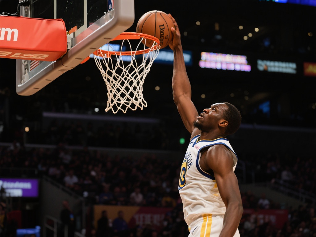 当篮球飞向篮筐的瞬间，迪亚巴特充分展现了